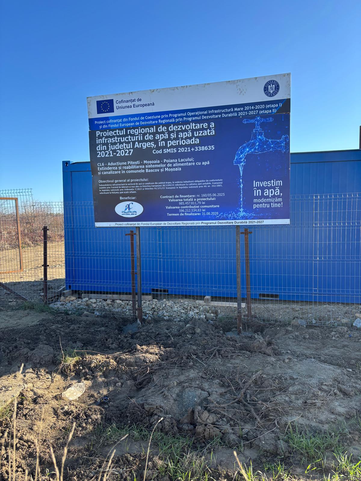 Panou informativ CL6 Moșoaia 2